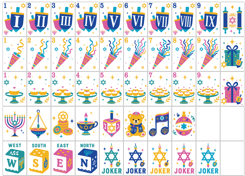 Hanukkah Blue Artwork