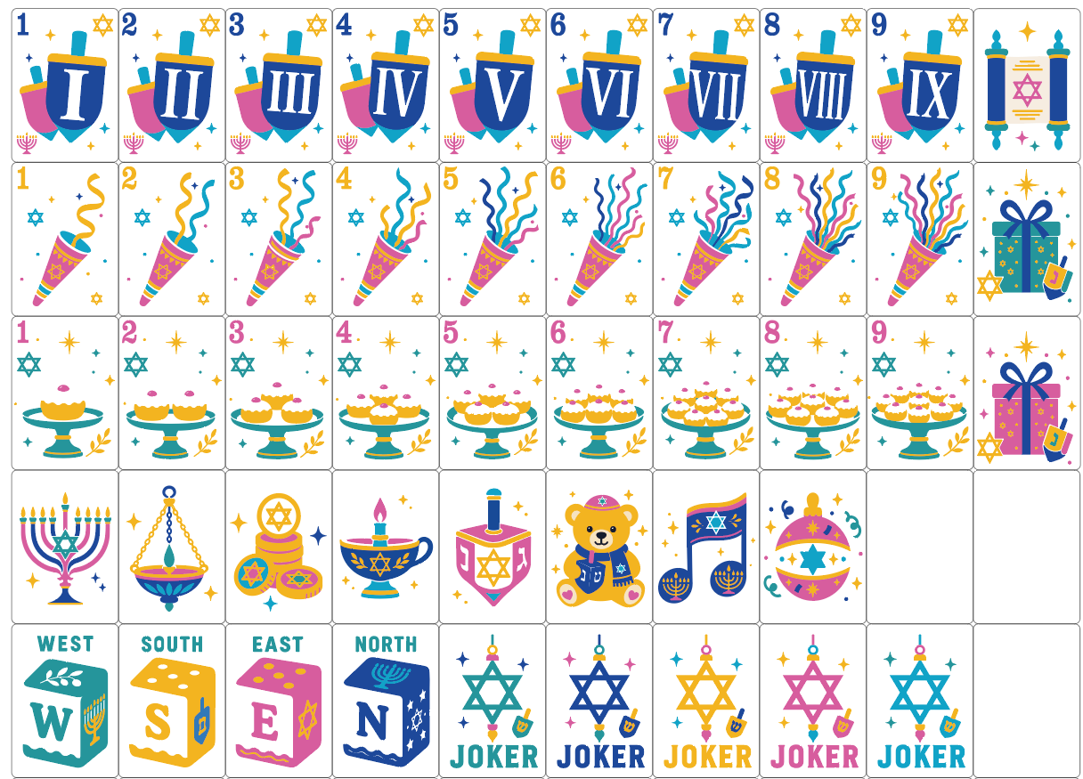 Hanukkah Blue Artwork