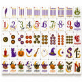 eurekmahjong Halloween Limited Edition Magic Potion Shaker Set - luxury epoxy resin mahjong tiles with holographic bat sequins